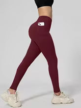 Halaran SoCinched High Waisted Tummy Control Side Pocket Shaping Training Leggings