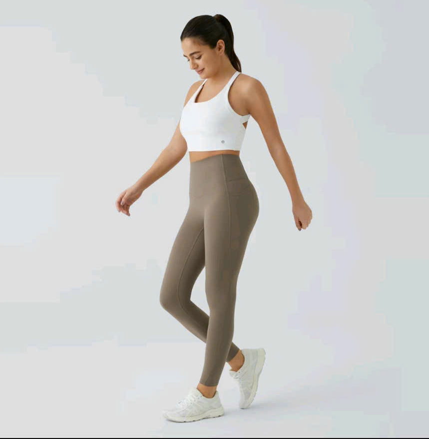Halaran SoCinched High Waisted Tummy Control Side Pocket Shaping Training Leggings